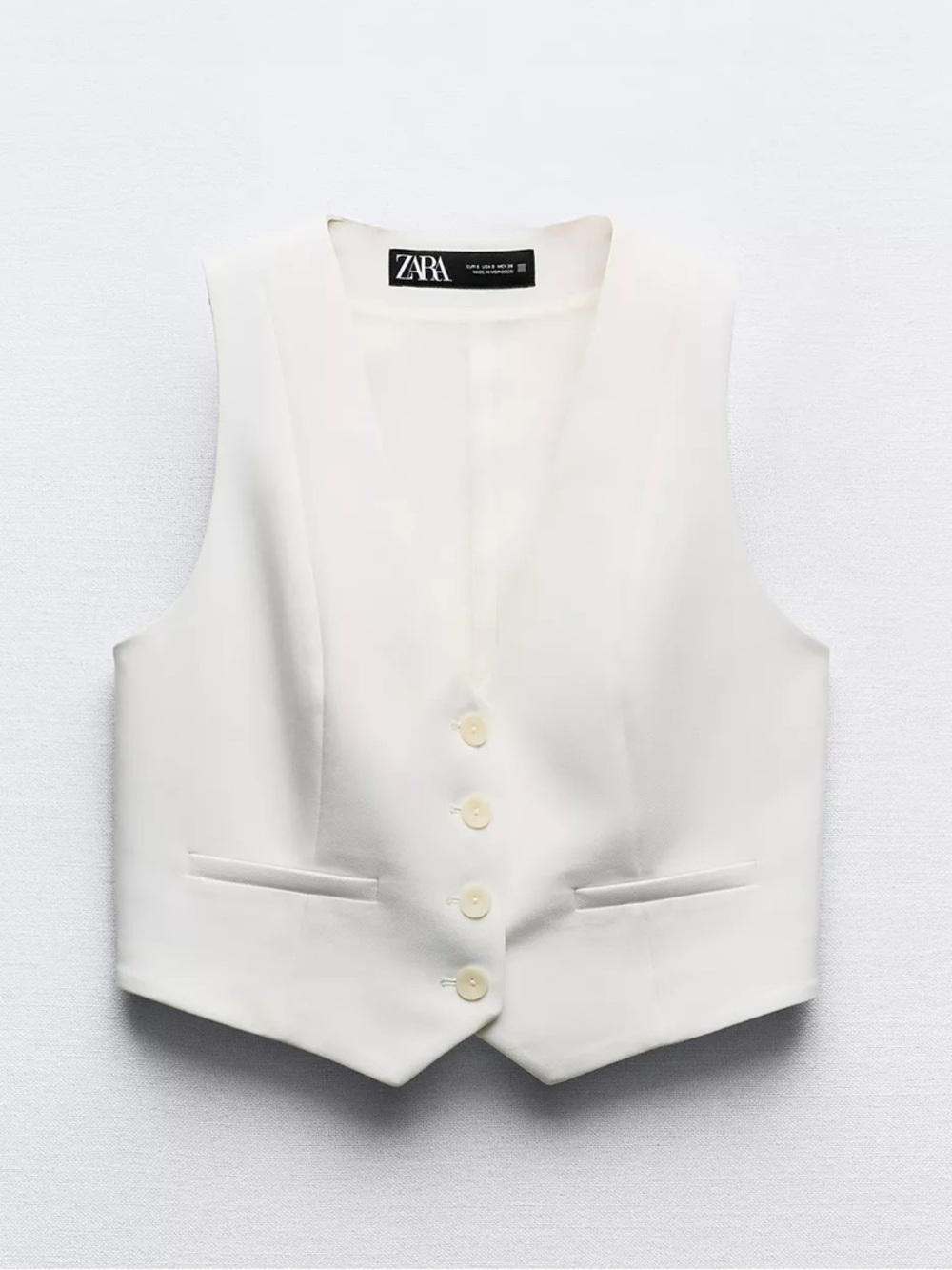 Zara Tailored Short Waistcoat